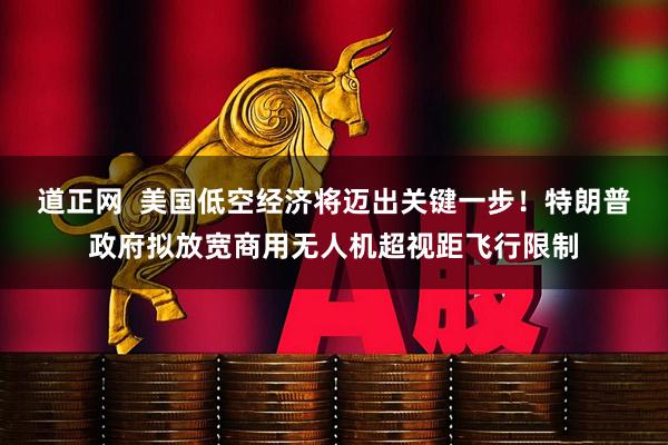 道正网  美国低空经济将迈出关键一步！特朗普政府拟放宽商用无人机超视距飞行限制